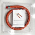 48  Commercial Kitchen Flexi Gas Hose Line 3 4  Npt Quick Disconnect Restraint