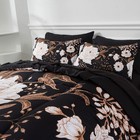 7 Piece Bed In A Bag King Size Comforter Set Botanical Floral Bedding Set whi   