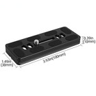 100mm Tripod Quick Release Plate Screw Adapter Mount For Dslr Camera Heads