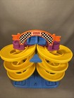 Fisher Price 2003 Toddlerz Spiral Speedway Orange Yellow Raceway Tower Works 
