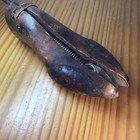 Antique Gladiator Shoe Wooden Form Mold 19 Century Wood   Cast Iron Reduced  54