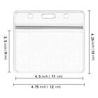Wholesale Clear Plastic Horizontal Id Card Badge Holder Size 4 75 X 4 25 Inch