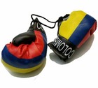 Colombia Colombian Mini Flag With Boxing Gloves Car Rearview Mirror Officedecor 