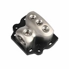 2pcs 3 Way Power Distributor Block Car Audio Splitter 1 0 Gauge In 3 4 Gauge Out