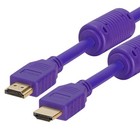 Purple 28awg Hdmi Cable 4k Hdmi Cord Hdtv Arc 3d Ethernet Laptop Nintendo Switch
