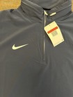 Nike Football Coaches Jacket Mens Large Navy white Short Sleeve Hooded Pullover