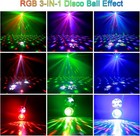 Led Party Light Magic Ball Projector With Patterns Sound-activated Dj Disco Lamp