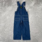 John Deere Denim Overalls Kids Size 5 Blue Embroidered Logo Carpenter Workwear
