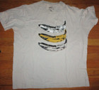 Soft Gray Velvet Undergound Banana Andy Warhol T Shirt Xl Uniqlo 100  Cotton