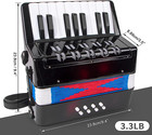 Accordion  17 Keys Piano Accordion For Kids Students 8 Bass With Straps For Begi