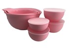 New Kitchenaid Guava Glaze Pink 11 Piece Mixing Bowls And Measuring Bowls W Lids