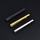 Stainless Steel Tie Clips For Men black Gold Silver 3pcs Tie Bar Clip the 