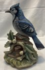 Lefton China Hand Painted Porcelain Blue Jay Figurine   1973      Kw7457
