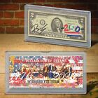 Usa 250th Anniversary 1776-2026 Rency Signed  2 Bill Declaration Of Dreams   76
