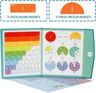 Magnetic Fraction Demonstration Book  102pcs Magnetic Fraction Tiles
