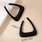 Women s Black Geometric Irregular Ear Studs Fashion Alloy Pendant Earrings