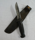 Camillus Ny Usn Mark I Ww2 Combat Fighting Knife Orig Leather Scabbard Mk 1 Vtg