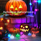 24 Pack Led Tea Lights Candles  7 Color Changing Flameless Tealights  Long Lasti