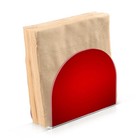 Napkin Holder  Plain Red Solid Color Napkin Holder For Table Standing Napkin    