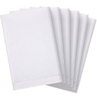  Pcs 14  X 22  White Linen Hemstitched Hand Towel Linen Tea Towels For 6