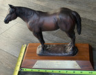 Horse Statue Trophy Brass Vintage Figurine Ocean City Maryland  68 Quarter Horse