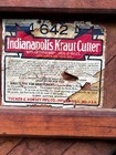 Antique Vintage Wooden Indianapolis Sanitary 642 Blade Kraut Cutter Shredder Box