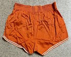 1950s Orange W  White Trim Southland  Athletic Basketball Track Gym Shorts Sz 32