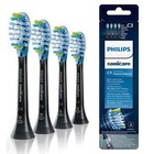 4-pack Genuine Philips C3 Premium Plaque Control Brush Heads  Black