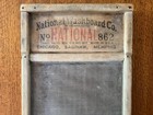2 Vtg Washboards National Co 862 Glass 24 5    X 12 5    Dubl Handi Metal 18    X 8 5 