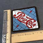 Vtg Retro 1970s Pepsi-cola Logo Vinyl Tiffany Style Stained Glass Motif Coaster