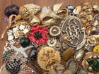 Vintage-now 50  Piece Crafting Lot Jewelry Making Lot Large Variety Pieces  9