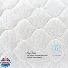 Organic  Waterproof Natural Quilted Fitted Portable mini Crib Pad