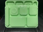 Lot Of  5  Vintage Carlisle 6-compartment Divided Cafeteria School Lunch Trays