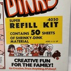 Vintage 1974 Shrinky Dinks Super  Refill Kit 10 Clear Sheets Skyline