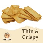Snacktery Original Melba Toast Crackers - Thin And Crispy Flatbread Crackers - M