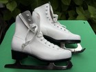 Ladies Figure Skates- Tuv Rheinland Blades-white-size  8- Chicago-ice Skating