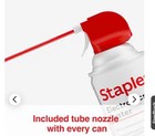 Staples Compressed Air Duster 4 Pack 10 Oz Cans Electronics Keyboard Cleaner