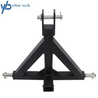 Black 3 Point 2   Trailer Receiver Hitch Tow Drawbar Category 1 Tractor Adapter