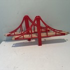 Vintage 1990s Brio Sydney Bridge Set 33372 Red Double Span Wooden Train Tracks    