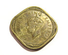 India 1942-b 2 Annas Coin