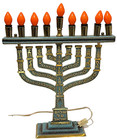 Vintage Jewish Electric Hanukkah Menorah Judaica Judaism Israel Hebrew Large