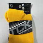 Tck Performance Yellow  Black And White - Knee-high - Striped Socks Medium
