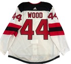 Miles Wood 2021-22 Game Worn Used New Jersey Devils Hockey Jersey - Meigray Loa