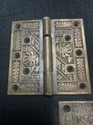 Set   3  Antique Replacement Matching Eastlake Door Hinges Restore 4 1 2   