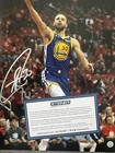 Stephen Curry Autographed  signed  Golden State Warriors 8x10 Photo Steiner Coa