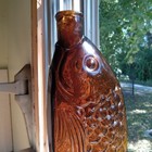 The Fish Bitters W h ware Pat 1866 Original Hand Blown 1860s Figural Fish Bottle