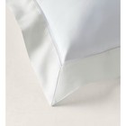 Ralph Lauren Sateen Border Euro Sham Organic Cotton White parchment 26 x26 