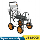 Water Hose Reel Cart 300ft 5 8 In Heavy Duty Garden Yard Planting With Basket