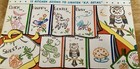 Vtg 1950s Vogart Transfer Patterns   657-12 Kitchen Axioms  New uncut