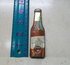 Vtg Pabst Blue Ribbon Beer Bottle Opener Bottle Shaped Figural Metal Tin Opener 